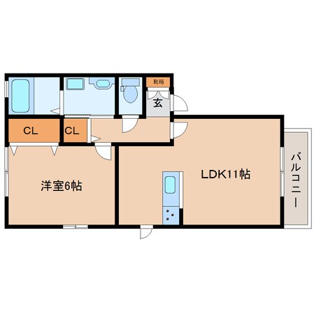 白庭台駅 徒歩2分 2階の物件間取画像